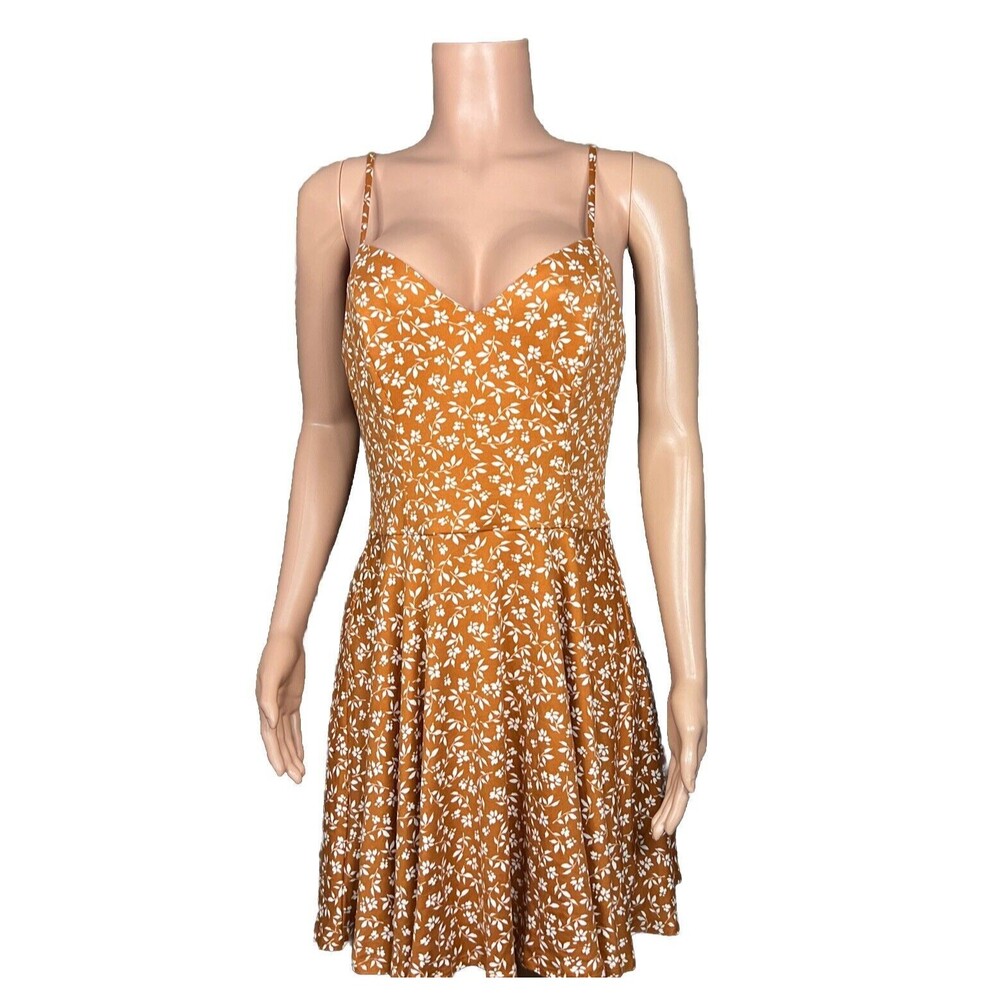 The General Good Dress Womens Large Stitch Fix Orange Sleeveless V-Neck Lined